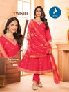 Twisha By Kaya Roman Silk Wholesale Kurti With Bottom Dupatta In India